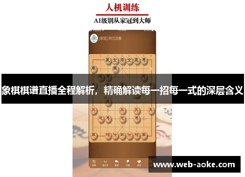 象棋棋谱直播全程解析，精确解读每一招每一式的深层含义